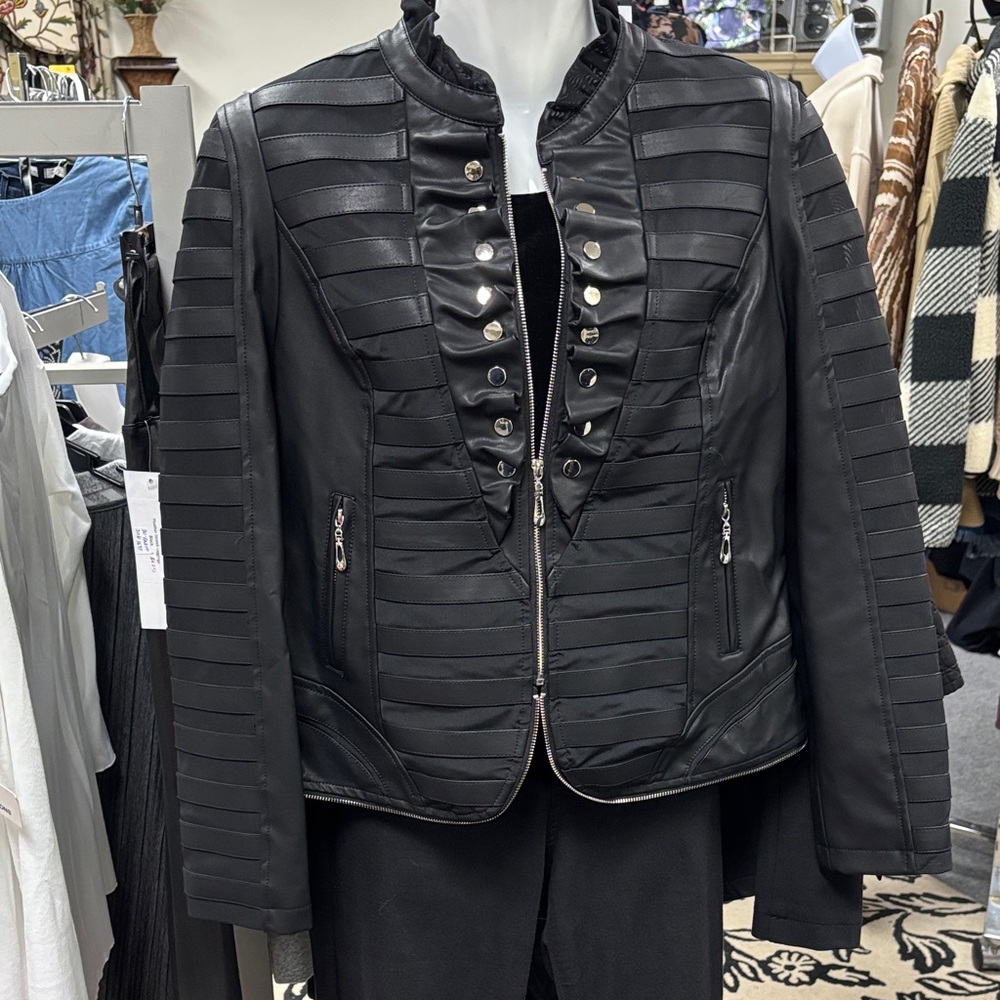 Women's Black Faux Leather Jacket—Awesome! Make an OFFER!